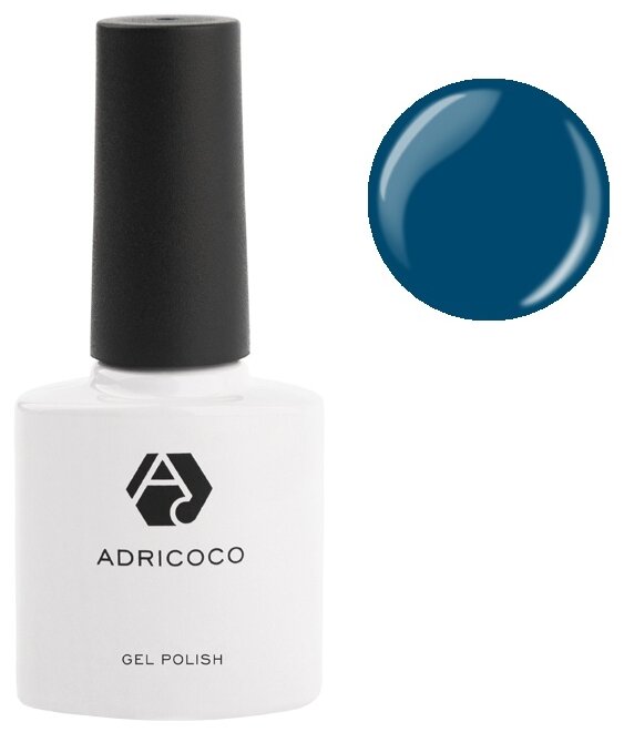 Цветной гель-лак ADRICOCO №092 морской синий (8 мл.)