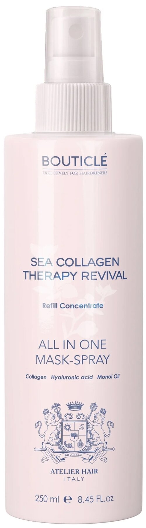 Bouticle Sea Collagen Therapy Revival Маска-спрей коллагеновая многофункциональная несмываемая, 250 мл, спрей