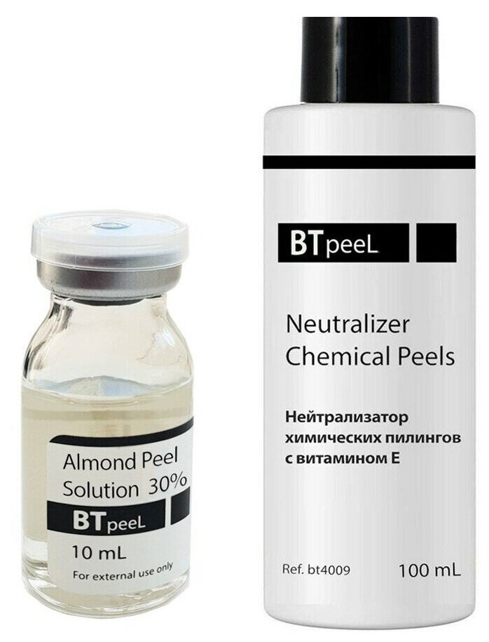 BTpeel Пилинг миндальный Almond Peel Solution 30% + нейтрализатор химических пилингов Neutralizer Chemical peels