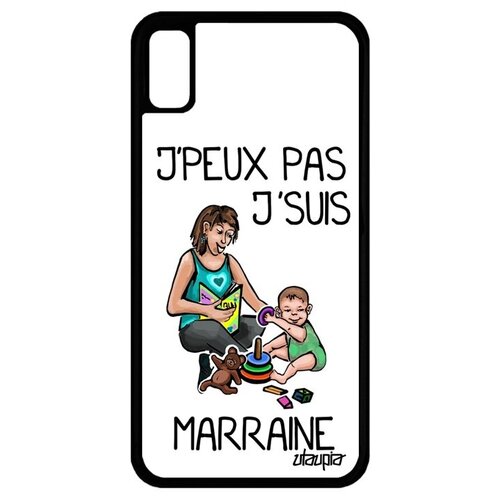 фото Защитный чехол на телефон // apple iphone xr // "не могу - стала крестной!" повод карикатура, utaupia, белый