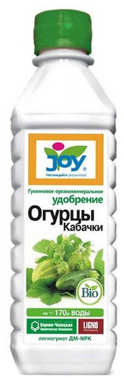 JOY Лигногумат Огурцы Дм-npк 6% 0,33 л. - фотография № 6