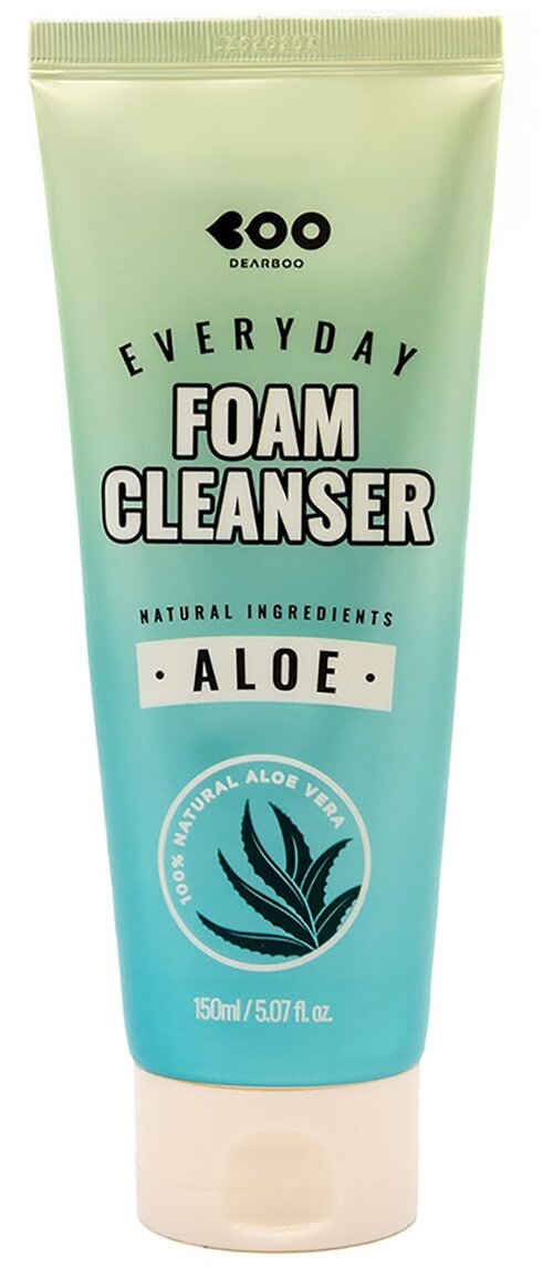 DEARBOO пенка Everyday Foam Cleanser Aloe с алоэ для умывания, 150 мл, 150 г