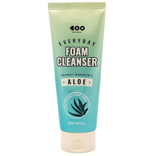 Dearboo Пенка очищающая ежедневная с алоэ вера - Aloe everyday foam cleanser, 150мл