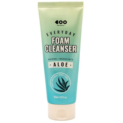DEARBOO Пенка очищающая ежедневная с алоэ вера. Aloe everyday foam cleanser, 150 мл.