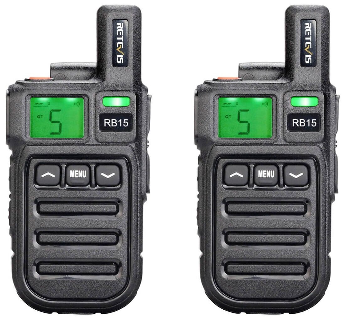 Рации Retevis R22615 без лицензии, PMR / UHF 400-480MHz, 22 канала, повышенная прочность с вибрацией. Комплект из 2-х шт