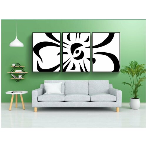 фото Набор модулных постеров для интерьера "цветок, весна, природа" 60x90 см. в тубусе, без рамки lotsprints