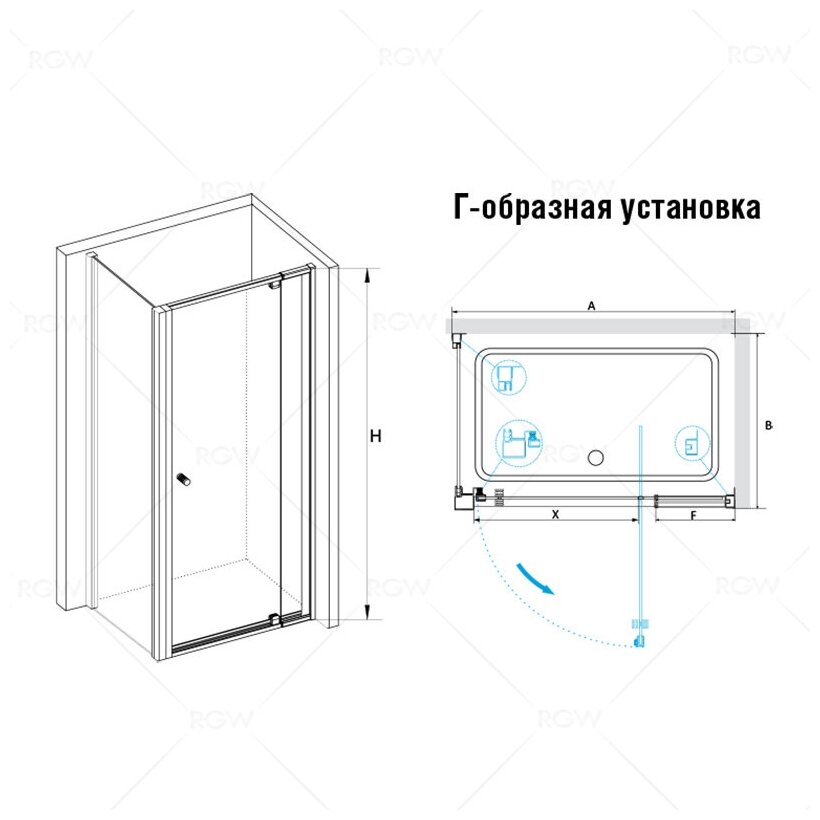 Душевой уголок RGW - фото №3
