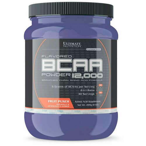 BCAA для спортсменов Ultimate Nutrition BCAA 12,000 Fruit Punch 228g