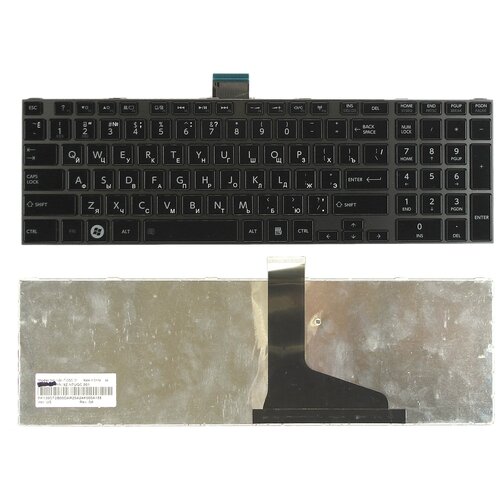 Клавиатура для ноутбука Toshiba 9ZN7USV00T черная c черной рамкой 98000₽