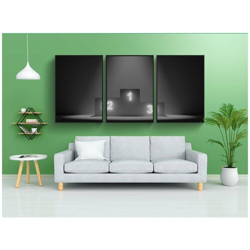 фото Набор модулных постеров для интерьера "пьедестал, рейтинг, подиум" 60x90 см. в тубусе, без рамки lotsprints