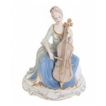 Фигурка декоративная Девушка с виолончелью, 562900, 20*19*23 см. - изображение