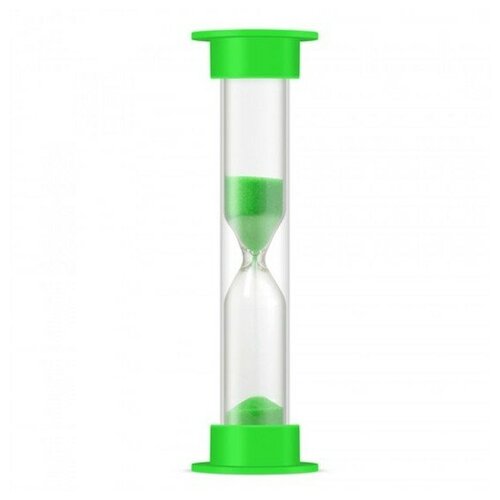 Часы песочные в пластиковом корпусе 5 мин зеленый