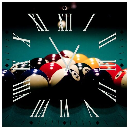 фото Svs настенные часы svs 3001824 бильярд