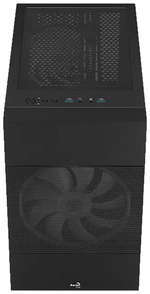 Корпус mATX AeroCool 4710562755893 черный, без БП, боковая панель из закалённого стекла, 2*USB 3.0, audio - фото №5