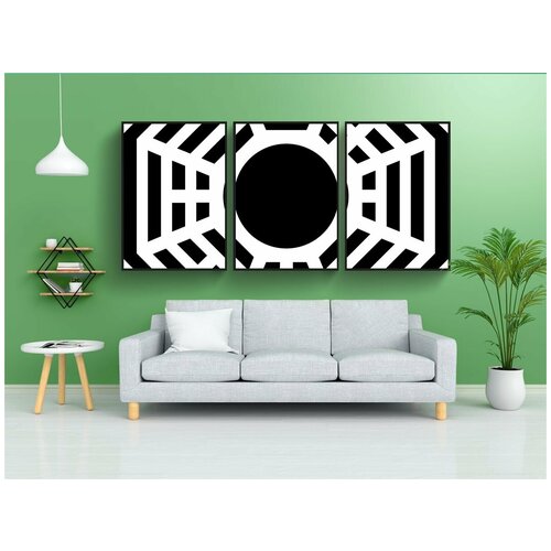 фото Набор модулных постеров для интерьера "дхарма, логотип, потерянный" 60x90 см. в тубусе, без рамки lotsprints