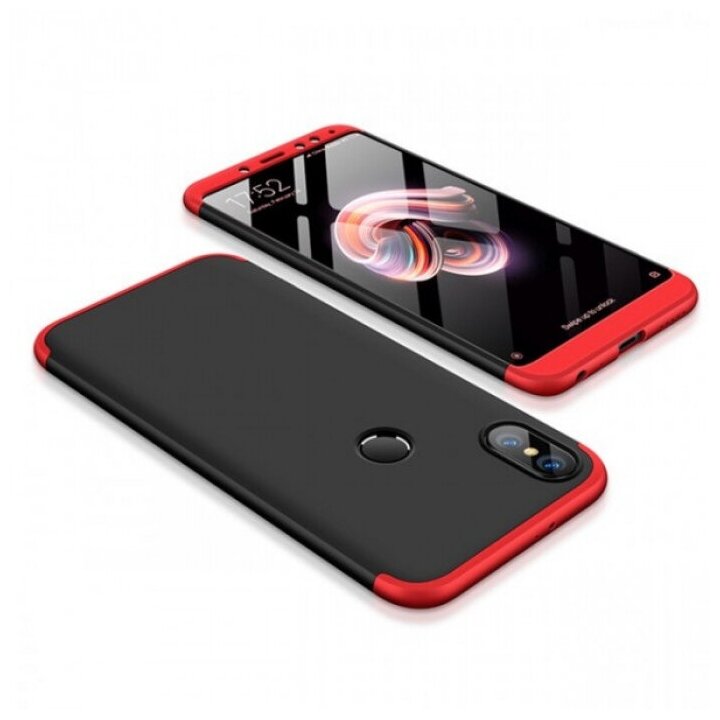 GKK LikGus 360 Двухсторонний чехол для Xiaomi Redmi Note 6 Pro с защитными вставками