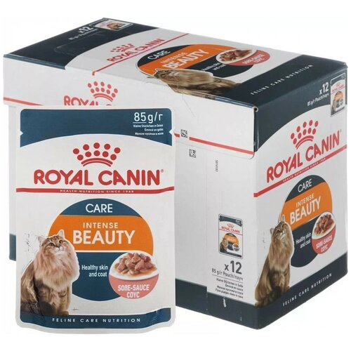 Влажный корм Royal Canin Hair and Skin для здоровья кожи и шерсти ломтики в желе 85 г