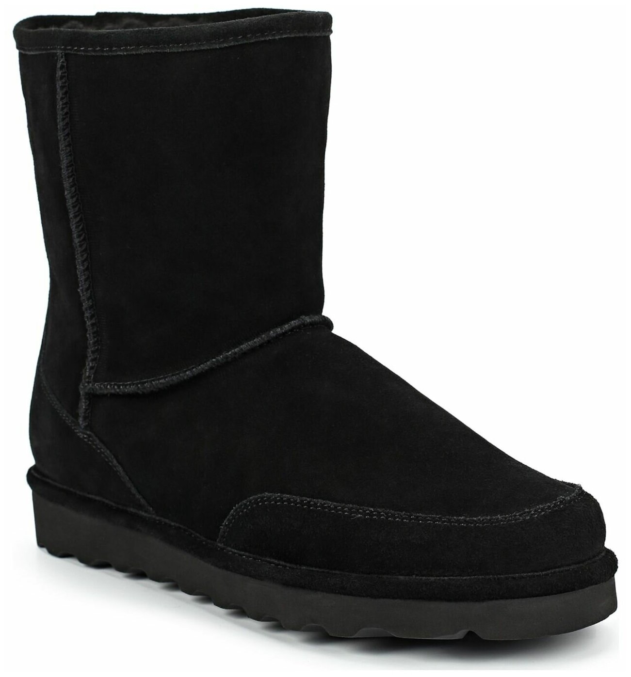 Угги мужские Bearpaw 2166M Brady Black замшевые зимние с мехом черные 