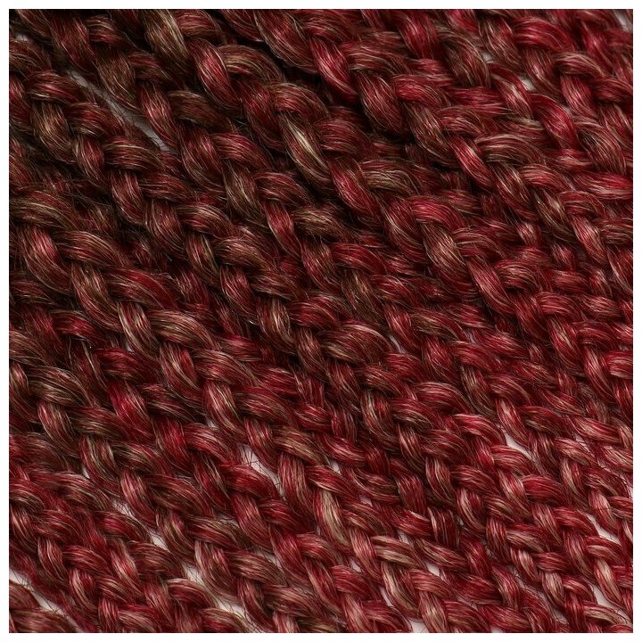 SIM-BRAIDS Афрокосы, 60 см, 18 прядей (CE), цвет русый/красный/молочный(#FR-23)