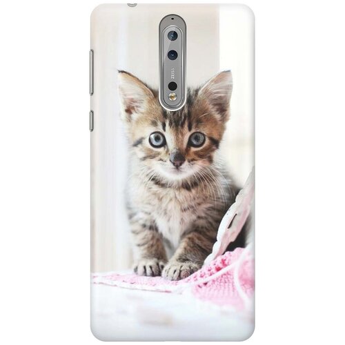 фото Силиконовый чехол на nokia 8 / нокиа 8 с принтом "милый котенок" gosso
