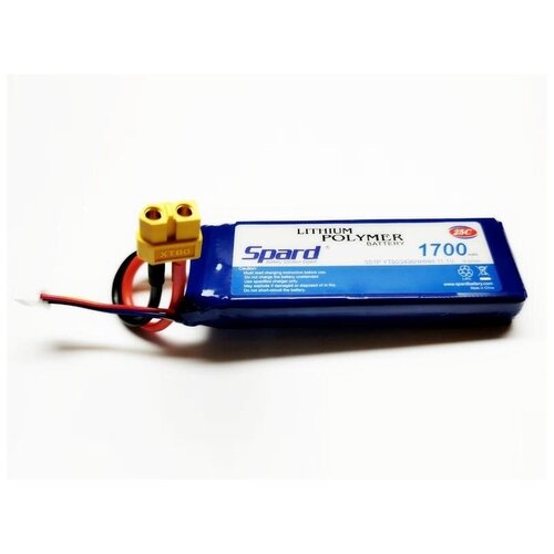 Аккумулятор Li-Po Spard 1700mAh, 11,1V, 25C, XT60