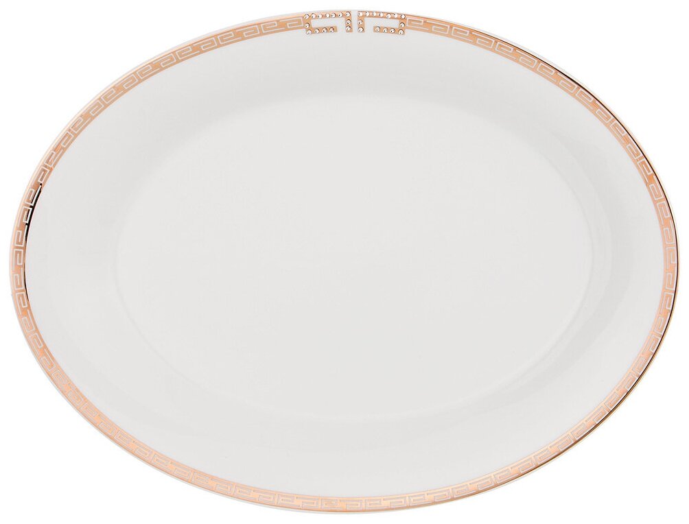 Тарелка "Сhic", овальная, диаметр 35,5 см / Столовая посуда