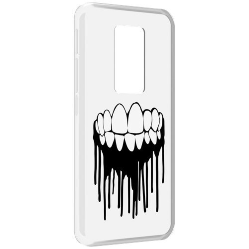 Чехол MyPads зубы для Motorola Defy 2021 задняя-панель-накладка-бампер