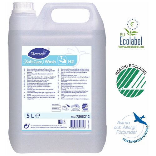 Мыло жидкое Diversey Проф Soft Care Wash без отдушки, 5 л (стандарт 5000)