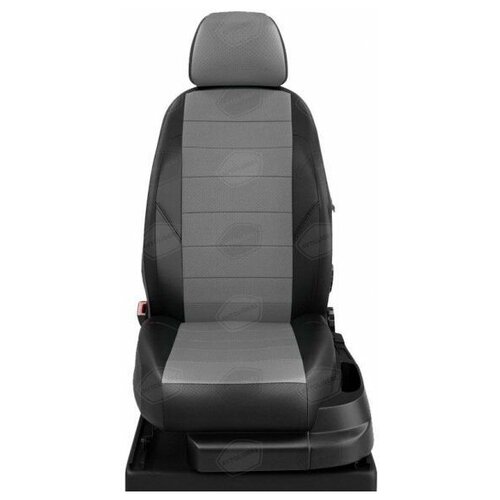 фото Чехлы на сиденья toyota camry 5 xv30 1996-2020 экокожа черный, серый автолидер ta27-0802-ec02 avtolider1