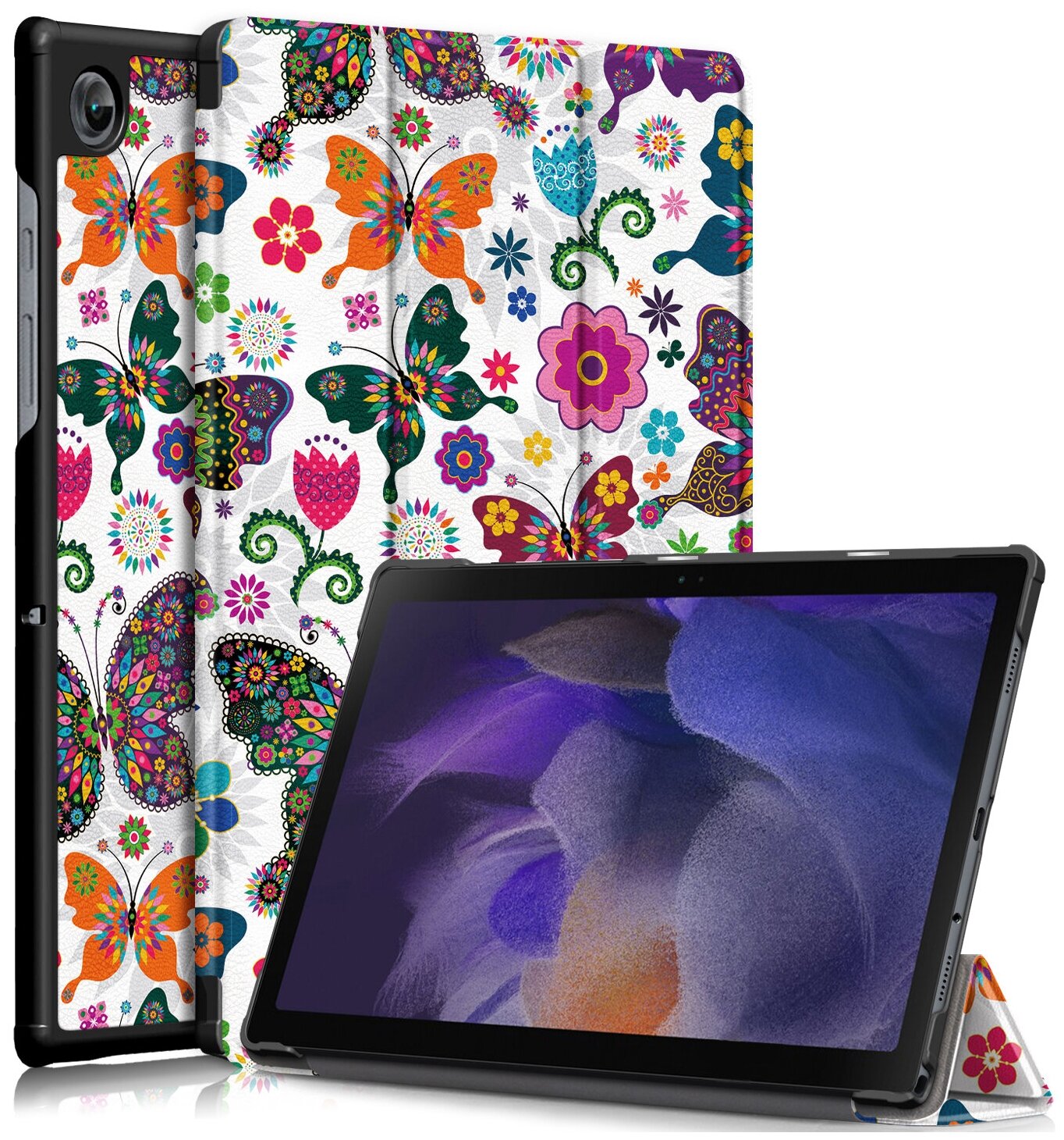 Чехол IT BAGGAGE для планшета Samsung Galaxy Tab A8 SM-X200/205 10.5 с рисунком Бабочки