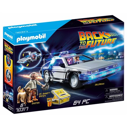 Набор с элементами конструктора Playmobil Back to the Future 70317 Автомобиль DeLorean, 64 дет.