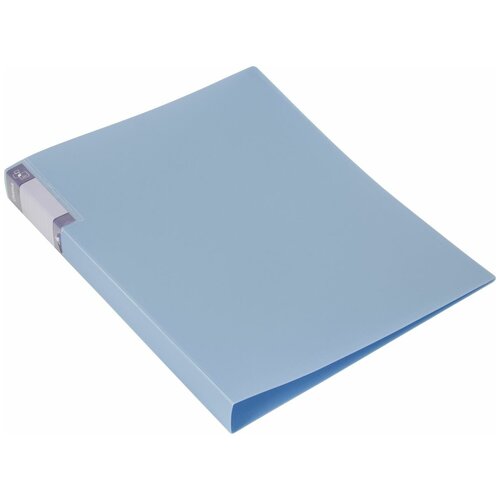 Бюрократ Папка с зажимом Gems А4 цвет голубой