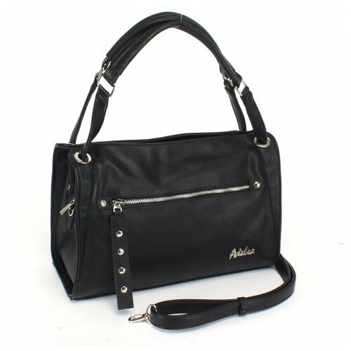 фото Сумка женская искусственная кожа adel-193/3в/мм, 1отд плечевой ремень, черный 236307 аделия