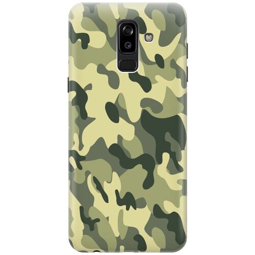 фото Gosso ультратонкий силиконовый чехол-накладка для samsung galaxy j8 (2018) с принтом "хаки"