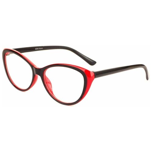 Готовые очки для чтения красные с диоптриями +1.00 футляр