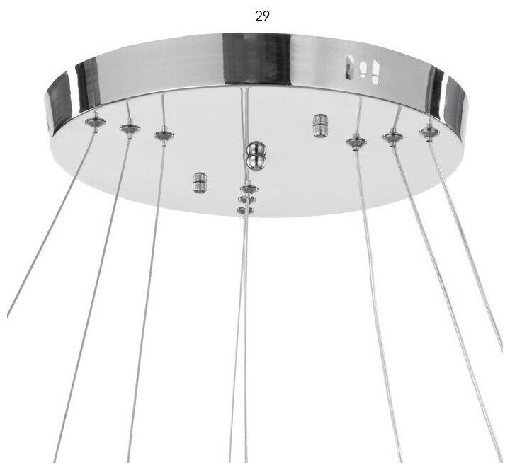 Люстра 59914/3 LED 94Вт 4000К серебро 71х71х2-82 см 4908745 - фотография № 8