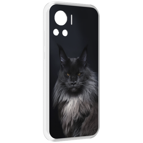 Чехол MyPads кошка мейн кун 2 для Motorola Edge 30 Ultra задняя-панель-накладка-бампер