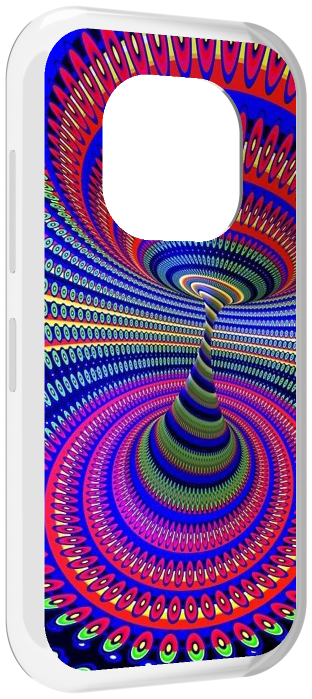 Чехол MyPads оптическая иллюзия для Doogee V20 задняя-панель-накладка-бампер