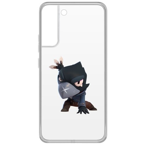 чехол накладка clear case brawl stars аквабайкер джеки для samsung galaxy a51 a515 Чехол-накладка Clear Case Brawl Stars-Ворон для Samsung Galaxy S22+