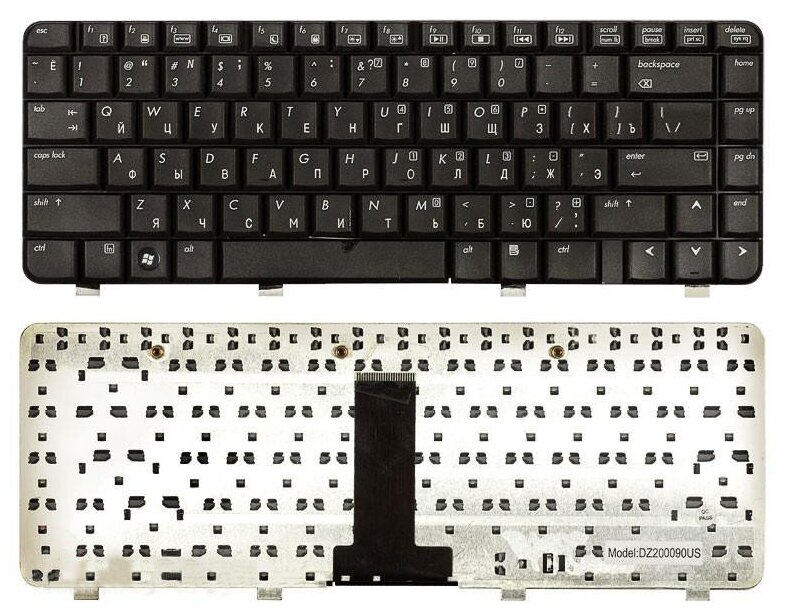Клавиатура для ноутбука Compaq Presario V3625AU черная 1460₽