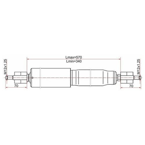 Амортизатор Передний Toyota Land Cruiser 105 Lh=Rh Sat арт. ST-48511-69436