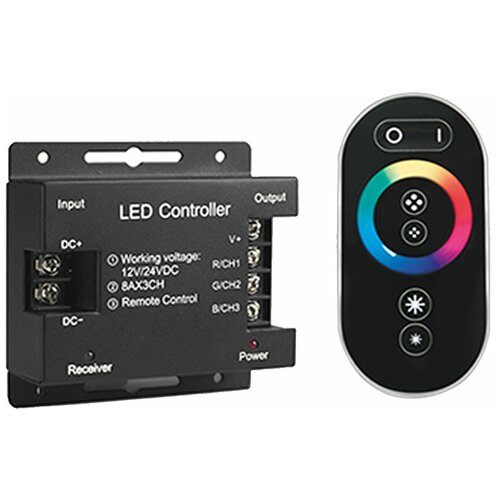 Контроллер для светодиодной ленты RGB Gauss (201113288) 288 Вт 12-24 В IP20 черный