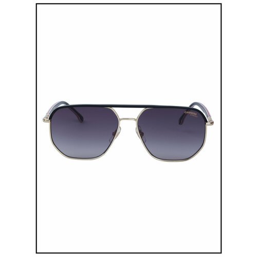 Солнцезащитные очки CARRERA, авиаторы, оправа: пластик, градиентные, с защитой от УФ, для мужчин, черный