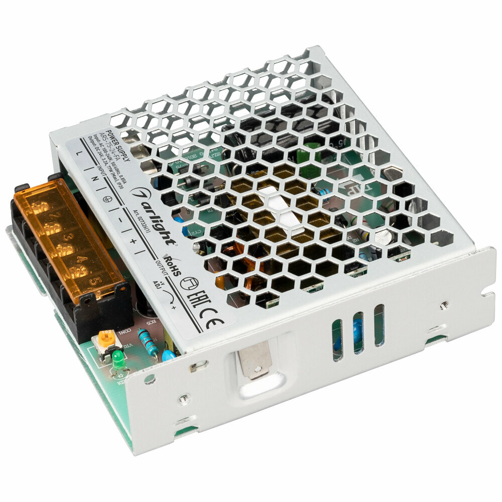 027326(1) Блок питания ARS-75-24-FA (24V, 3.2A, 77W) (ARL, IP20 Сетка)