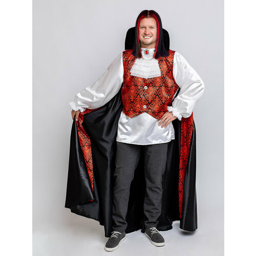 костюм для костюма протезы зомби призрак вампир сумасшедшие зубы клыки оборотенок косплей костюм искусственные зубы для king kong Костюм Вампир (5030 к-24), размер 176, цвет мультиколор, бренд Batik
