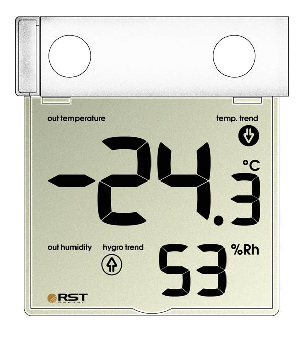 Термометр оконный Rst - фото №10