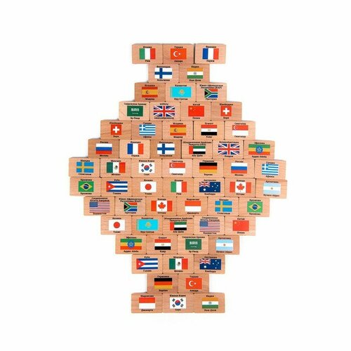 ZARTOY Мемори «Флаги мира», в мешочке