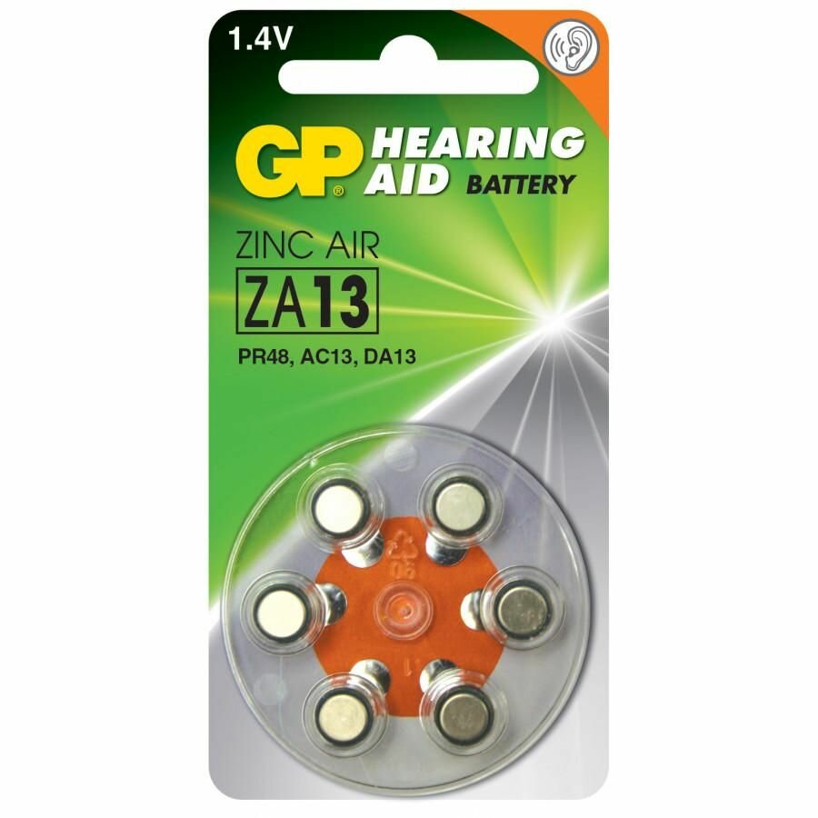 Батарейка GP Hearing Aid ZA13