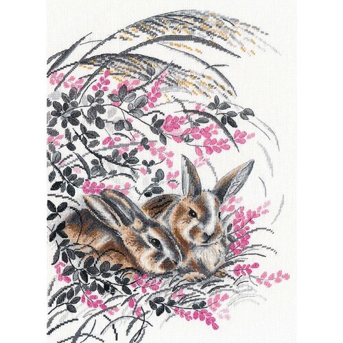 Набор для вышивания овен арт. 1428 Кролики 26х35 см