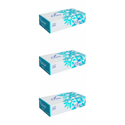 Бумажные двухслойные салфетки Kami Shodji, ELLEMOI 200шт , 3 уп